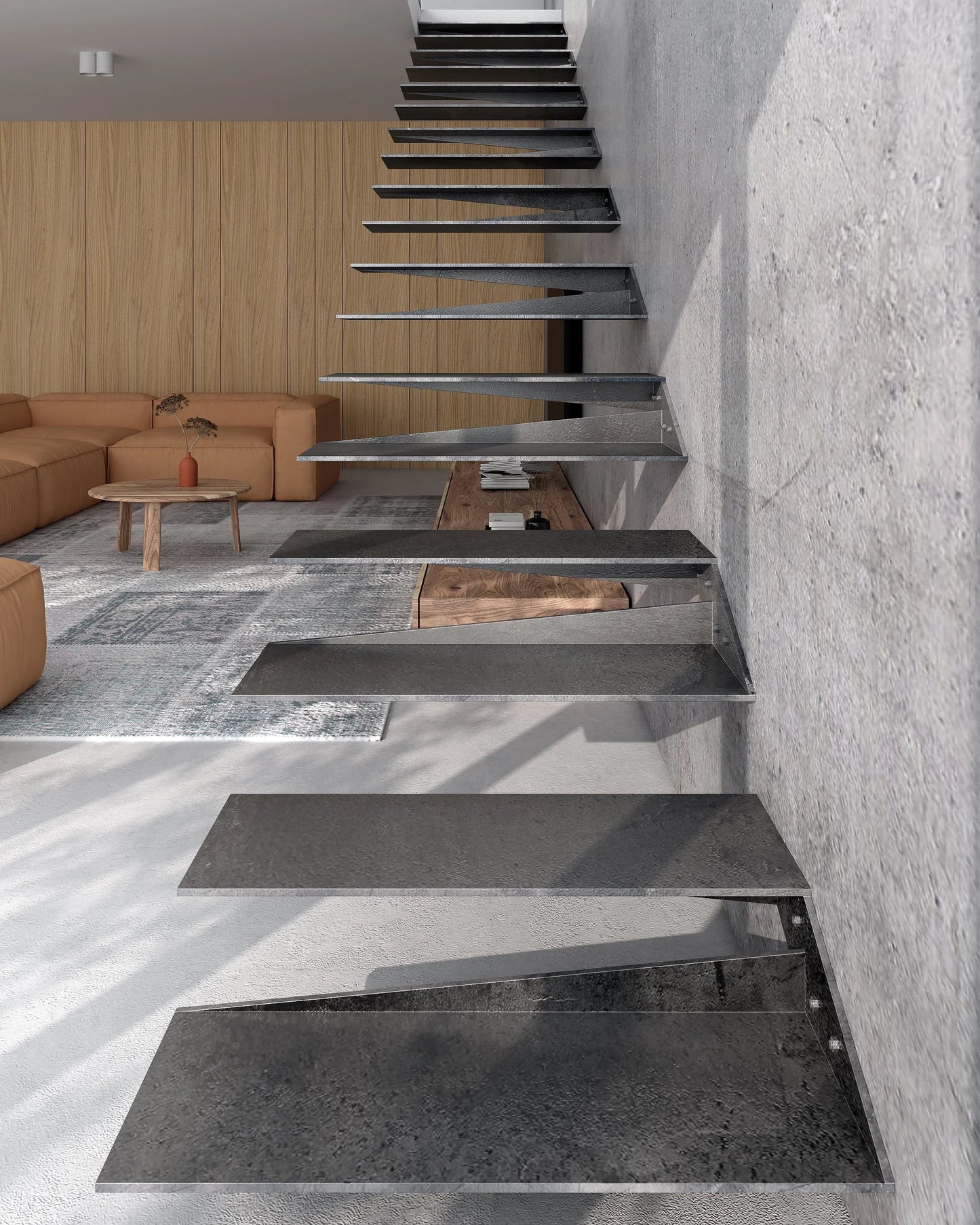Treppenstufe Schwebetreppe Kragarmtreppe Stahltreppe