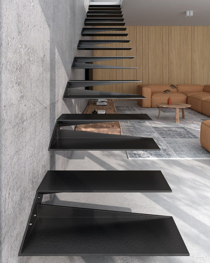 Treppenstufe Schwebetreppe Kragarmtreppe Stahltreppe
