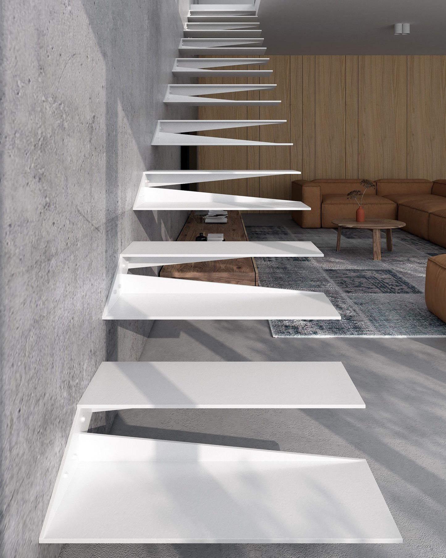 Treppenstufe Schwebetreppe Kragarmtreppe Stahltreppe